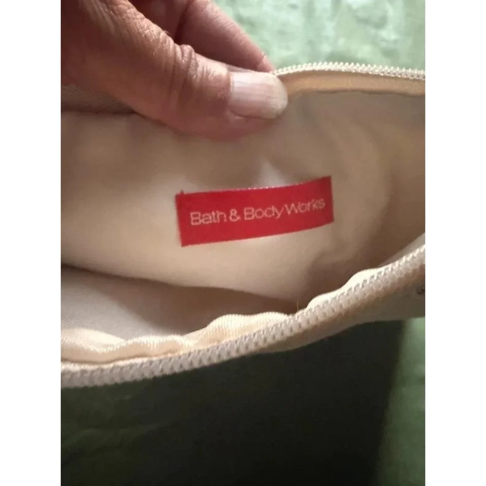 Canvas Embroidered Swirl Dot Cosmetic Pouch Pencil Case